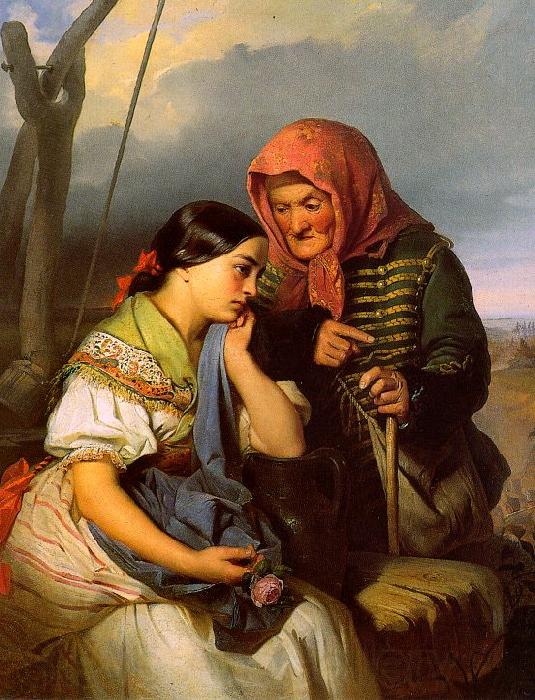  Alajos Gyorgyi  Giergl Consolation A Norge oil painting art